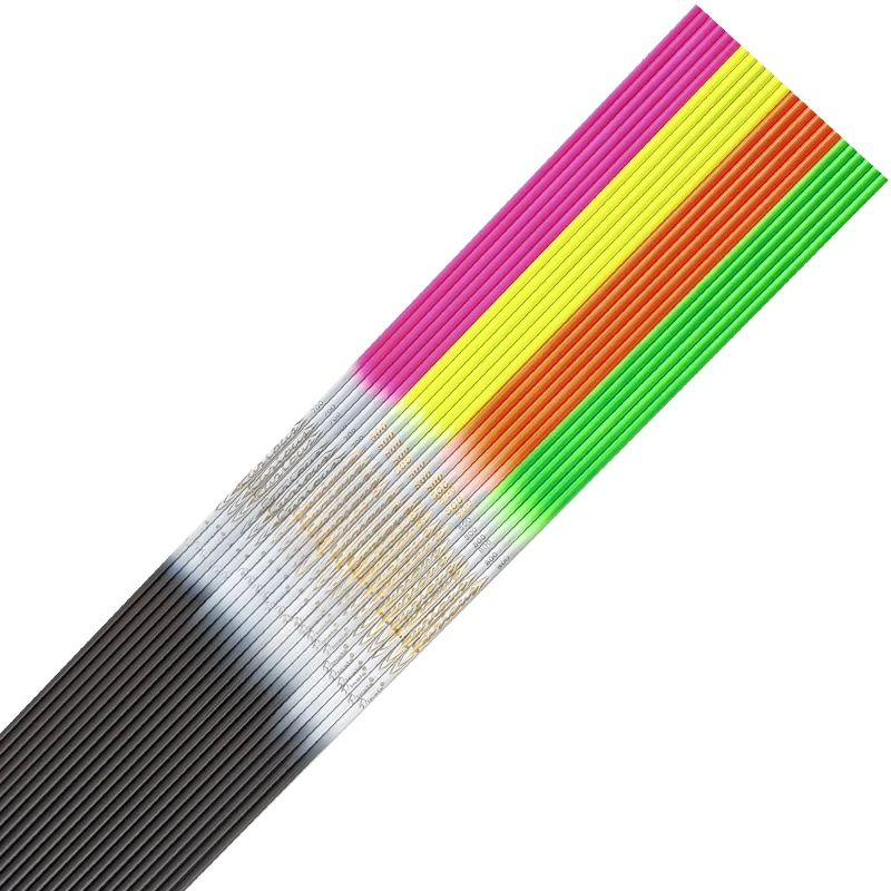 Tige de flèche en carbone pur, ID 4.2mm, colonne vertébrale 32, 300/350/400/500/600/700/800/900/1000, accessoire de tir à l'arc bricolage  18