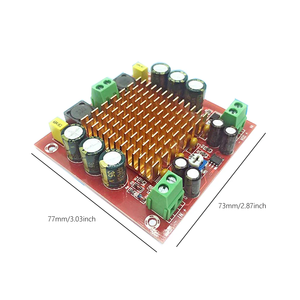 XH-M544 Digital Power Supply Audio Amplifier 150W High-power TPA3116DA Power Amplifier Board DC 12-26V Radiator for Home Theater