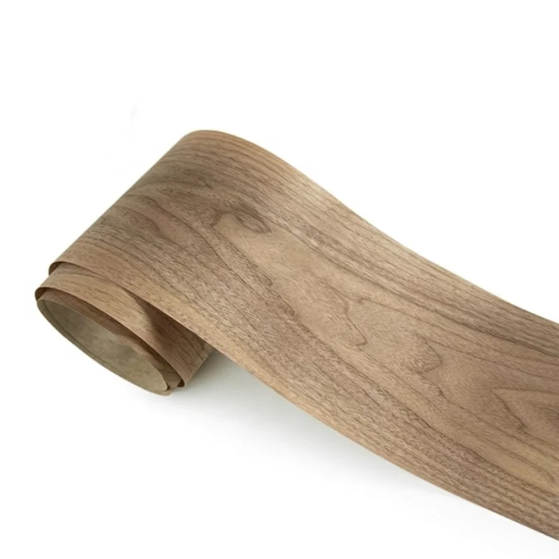 

2pcs Natural Black Walnut Pattern Black Walnut Veneer L: 2.5metersx200x0.2mm Handmade Solid Wood Veneer