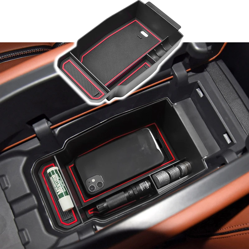 

For Mazda CX50 2023 Accessories Car Center Console Organizer Tray Containers, CX-50 ABS Insert Armrest Storage Box Glove Box