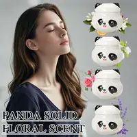 Baume de parfum solide en céramique Panda, parfum floral, stick de parfum, déodorants, arôme corporel, parfums longue durée, onguent 6