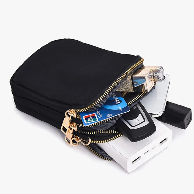 Sac téléphone portable femme portefeuille Oxford tissu pochette bandoulière femme