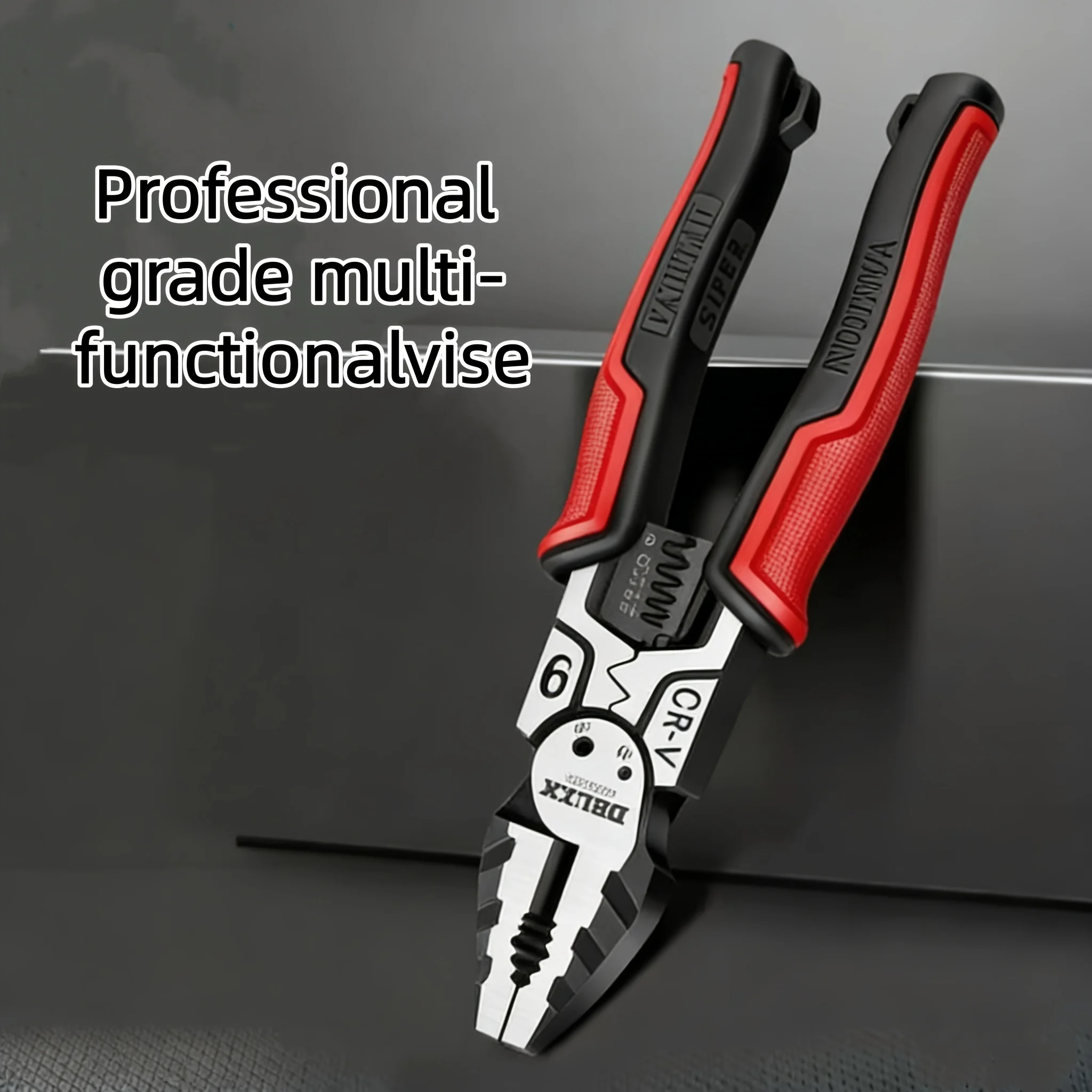 DELIXI ELECTRIC Multifunctional Pliers 9 Inch, Hand Tool Wrench with Household Clamping Stripping Function and Anti Skid Handle - Image 6