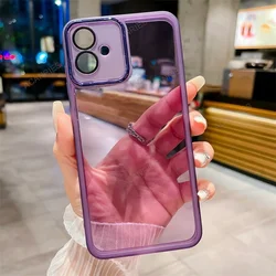 Ultra Clear Silicone Case with Camera Protection for Moto G54(power) (Purple)