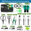 24-Piece Bonsai Tool Kit Replacement Bonsai Shape Maintenance, Gardening Bonsai Beginner Pruning Care Kit Pruning Shears 6