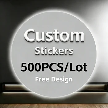 Custom Stickers 500PCS - Personalized with Logo for Wedding, Birthday, Baptism - DIY Your Own Design - Eco-Friendly Waterproof 1