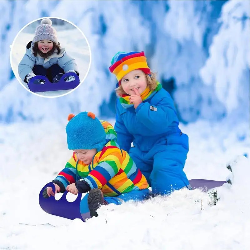 Roll Up Sled Flexible Snow Sled For Kids Portable Rolling Snow Slider For Children Lightweight Roll Up Winter