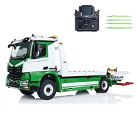 In Stock 1:14 4X4 JDM RC Hydraulic Tow Truck Remote Control Flatbed Wrecker DIY Painted Car Vehicle Light Sound PL18 Radio Model 2