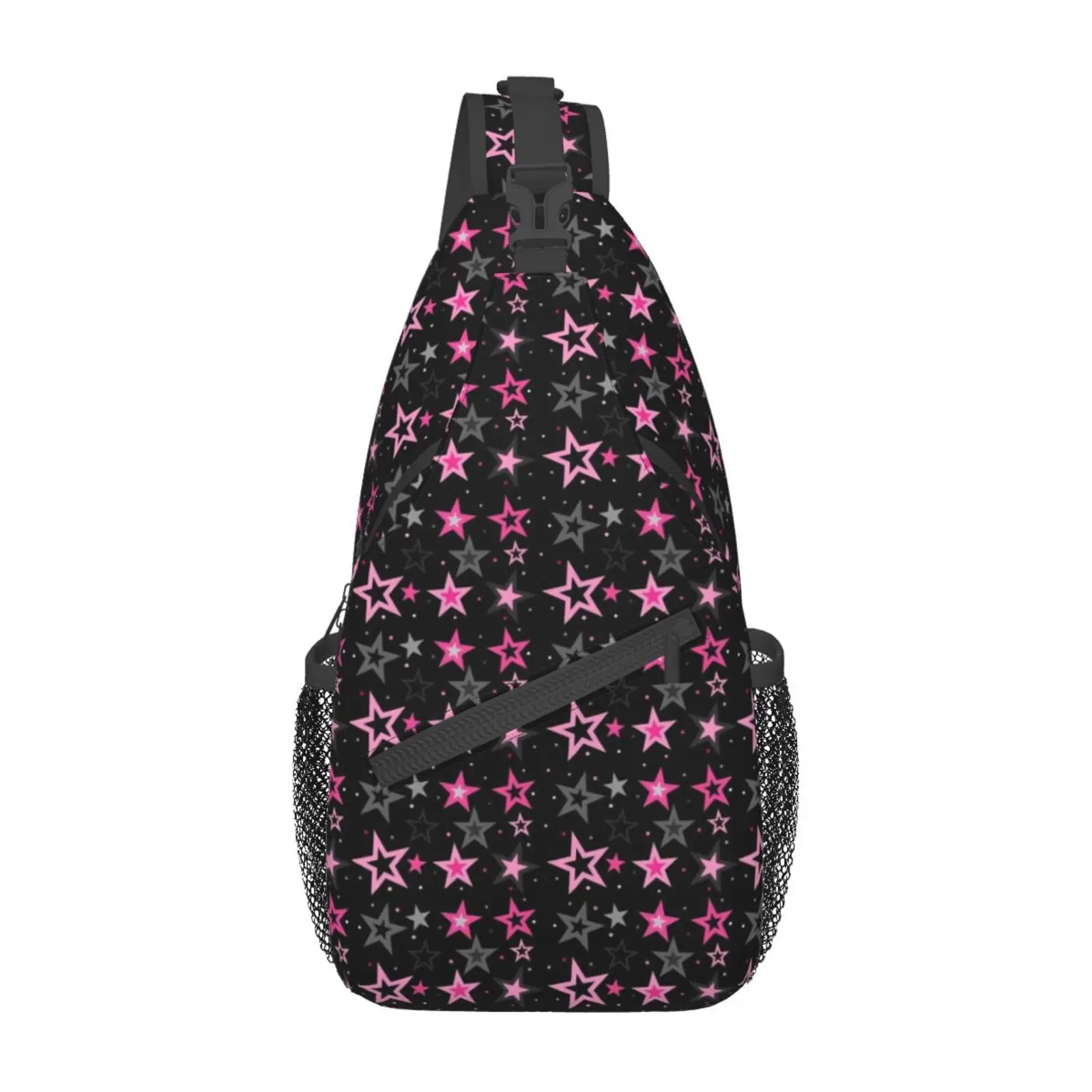 

Neon Star Sling Bag for Women Men Star Print Crossbody Shoulder Bags Casual Sling Backpack Chest Bag Travel Hiking Outdoor