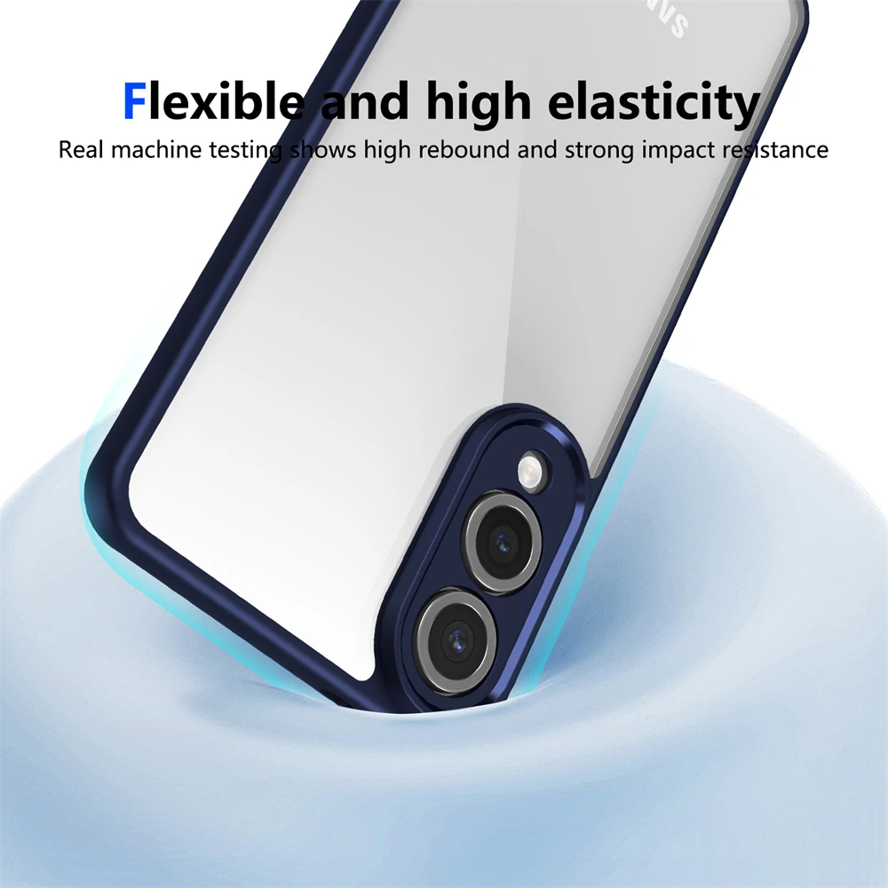 Enhanced Durable Shield: Shockproof Clear Matte Phone Case Cover