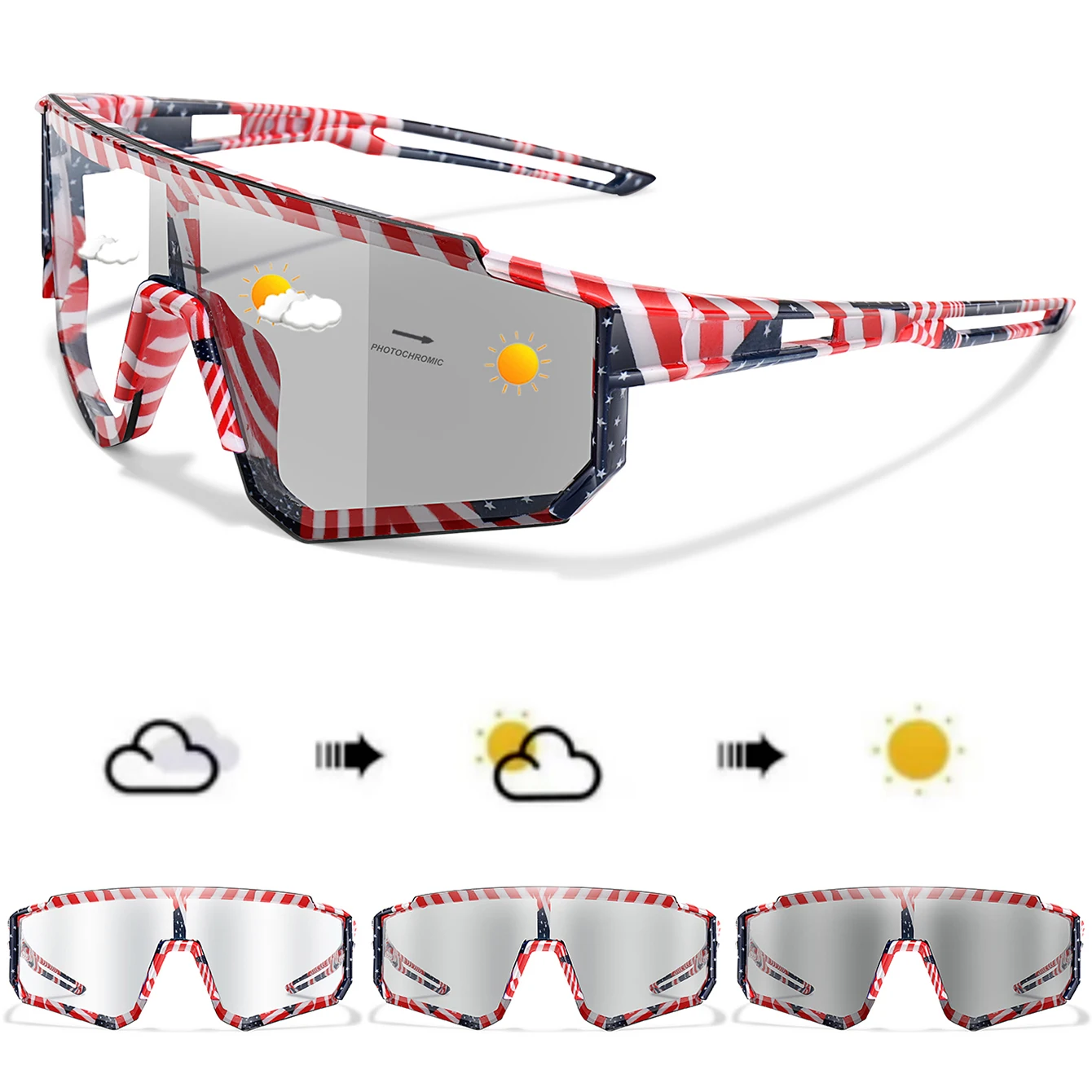 Photochromic Sunglasses Men Women Outdoor Sports Mtb Cycling