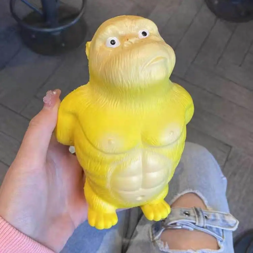 Orangutan Squeeze Vent Gorilla Slow Rebound Yellow Squeezing Monkey Toys Elastic Stretch Soft Glue Gorilla Toys Children Toys