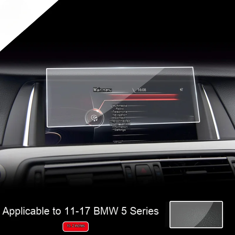

For BMW 5 Series 2011 2012 2013-2017 Tempered Glass Navigation Screen Protector LCD Touch Display Film interior Car Accessories