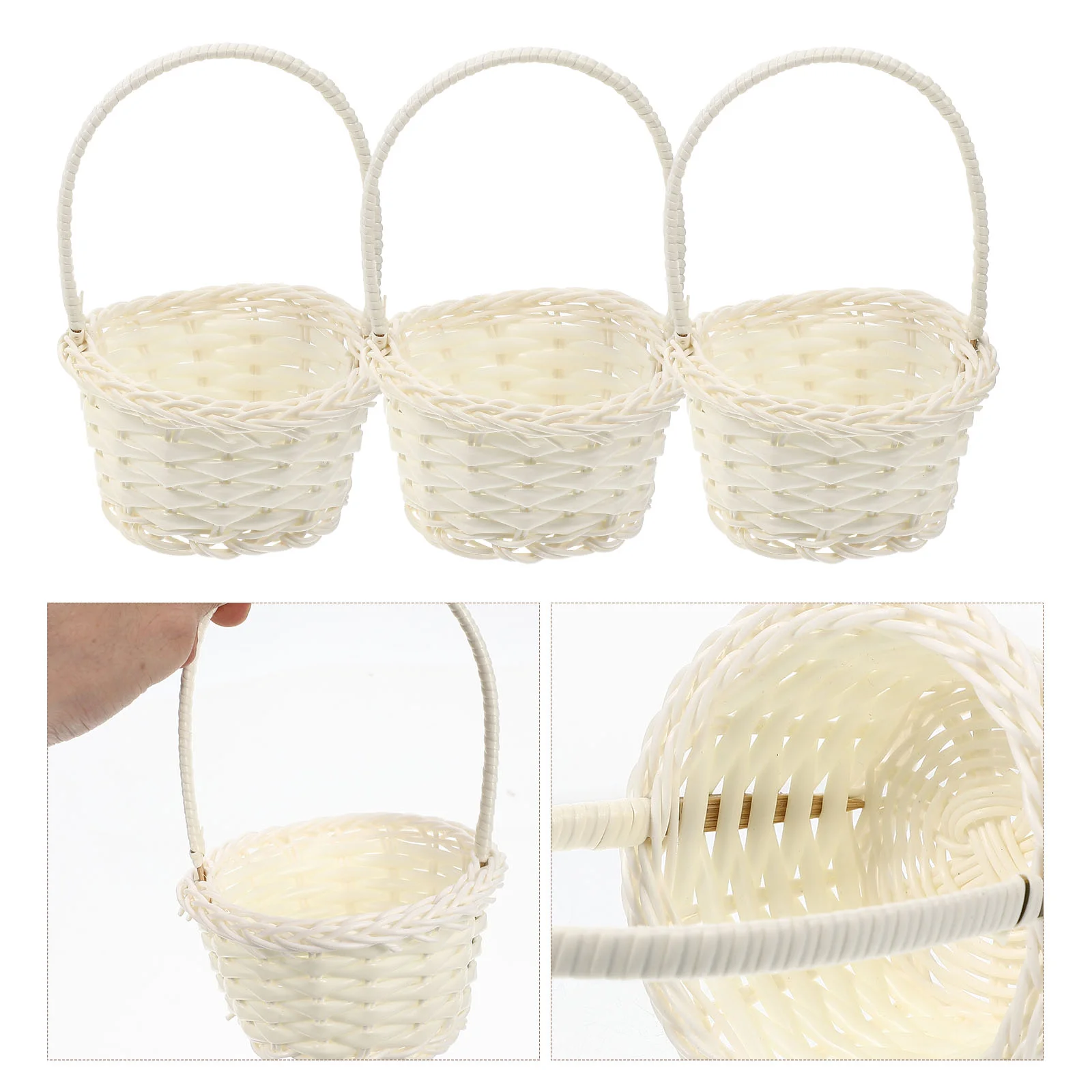 

8pcs Dollhouse Baskets Mini House Decorations Kids Mini House Baskets Toys