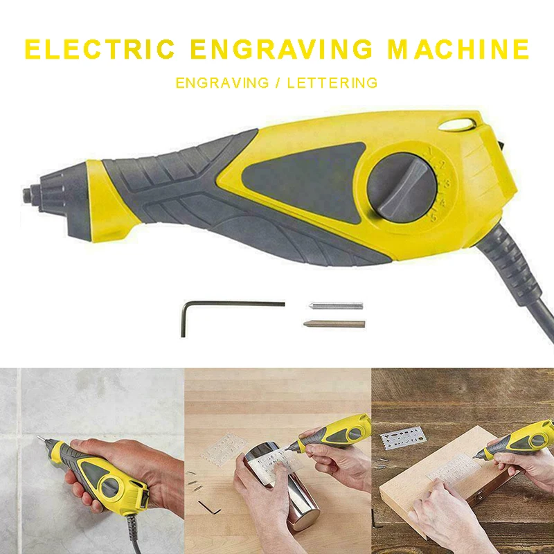 New Work Expert Electric Engraver Tile Grout Removal Tools Kit Engraving Pen