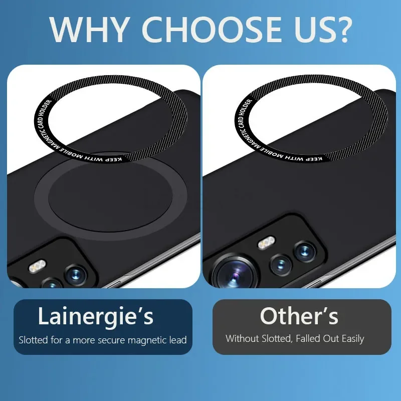 Frameless Magnetic Slim Case with Wireless Charging Compatibility - Hard Back Cover