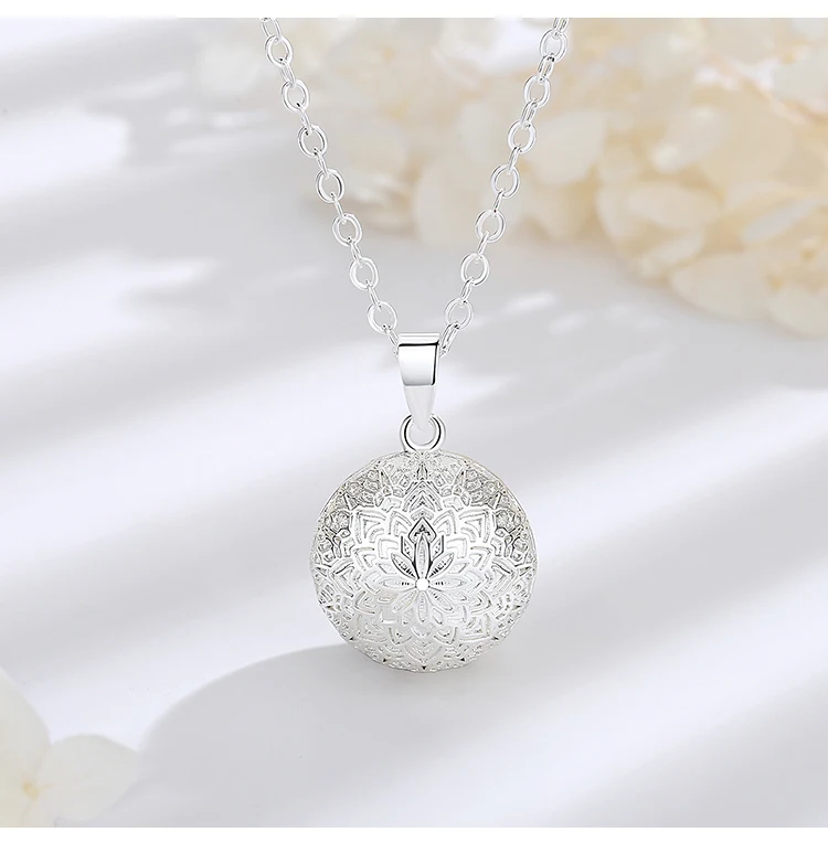 Eudora Harmony Ball Blumen Schwangerschaftsglockenspiel Bola Engel Anrufer Anhänger Halskette Mix Stile Mode Umstandsschmuck für Frauen 38 – Detail 7