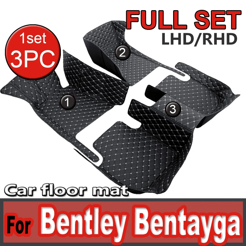 

Car Floor Mats For Bentley Bentayga Four Seats 2016 2017 Custom Auto Foot Pads Automobile Carpet Cover Interior Accessories