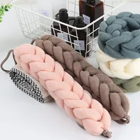 1pcs Soft Back Strap Bath Scrubber Rich bubbles Body Brush Shower Bars Mesh Puff Exfoliating Massage Bath Ball Flower Bathroom 1