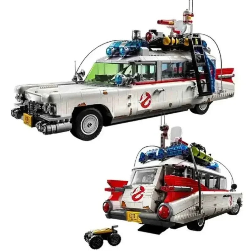 ECTO-1 크리에이티브 차량 빌딩 블록, 10274 벽돌 장난감 자동차 모델 자동차 키트, 성인용 선물, 2352 개