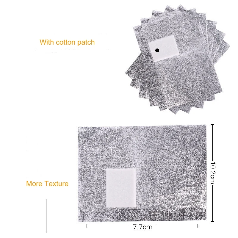 Nail Polish Remover Nail Gel Remover Nail Polish Remover Wipes Nail Polish Remover Wraps 1000Pcs/Lot Aluminium Foil Nail Art Soak Off Acrylic Gel Polish Nail Removal Wraps Remover Makeup Tool Carel