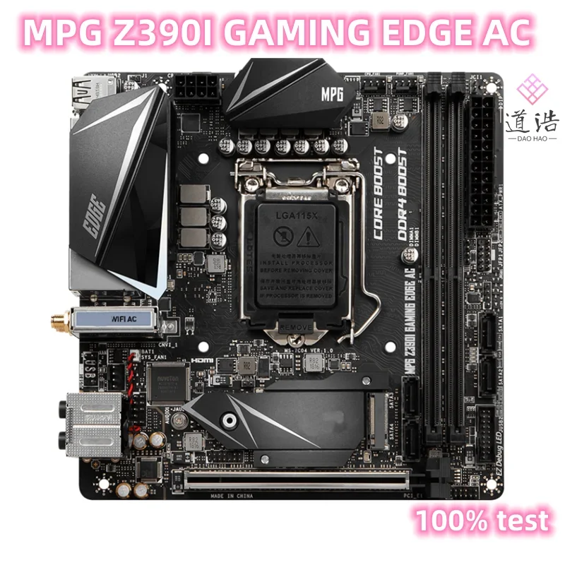 For MPG Z390I GAMING EDGE AC Motherboard 32GB M.2 HDMI LGA 1151 DDR4 Mini-ITX Z390 Mainboard 1 S0f284c01e7cf439e9161933ffa82e317P