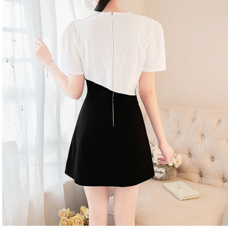 Sweet Academy Style Short Skirt New Set Small Fresh 2024 Bow Top Elegant Women's Summer Two Piece Set New in Matching Sets