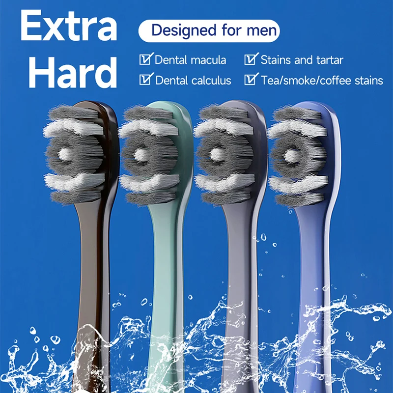 Bamboo Charcoal Toothbrush Electric Toothbrush Soft Toothbrush Portable Toothbrush Men's Adult Universal Harbristled Toothbrush for Deep Cleaning 360&deg; Bristles Independent Packaging Whitening and Cleaning