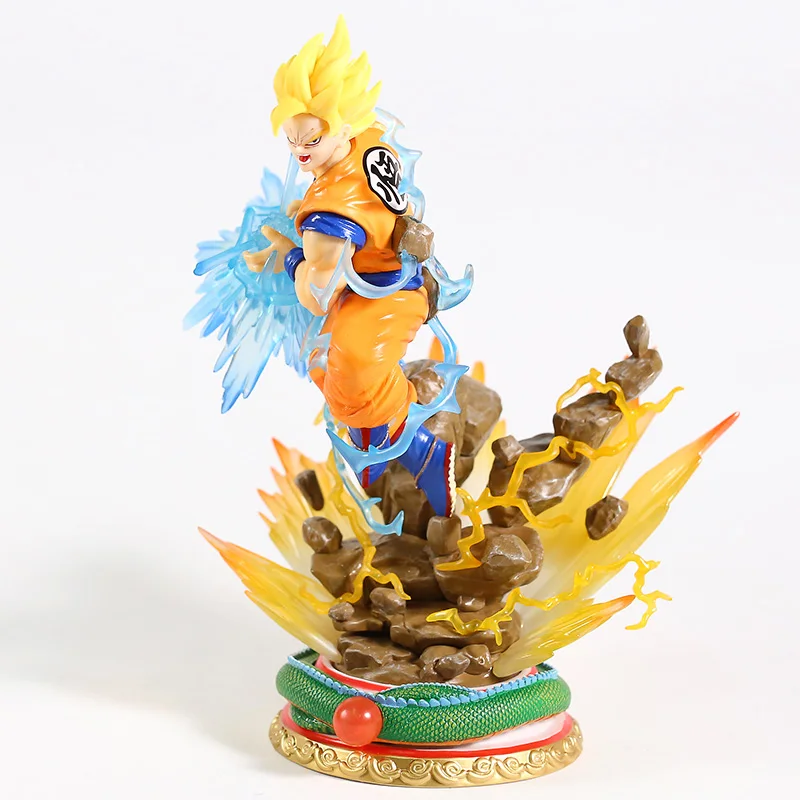 

Anime Dragon Ball Z Super Saiyan Son Goku Kamehameha Ver. Collectible Model Action Figure Doll Kids Toys Room Ornaments BoysGift