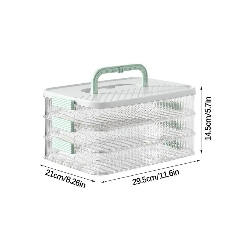 Cheese Container For Refrigerator Multi-layer Food Storage Boxes Removable Stackable Cheese Keeper Box Airtight Deli Holder 6
