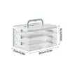 Cheese Container For Refrigerator Multi-layer Food Storage Boxes Removable Stackable Cheese Keeper Box Airtight Deli Holder 6