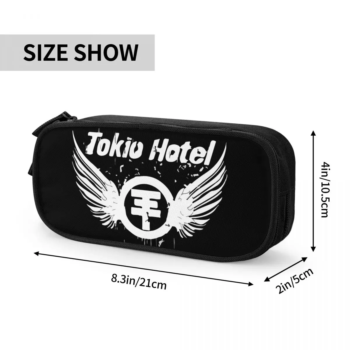 New Tokio Hotel Band Pencil Case Pencilcases Pen for Student Large Storage Bag School Supplies Gifts Stationery