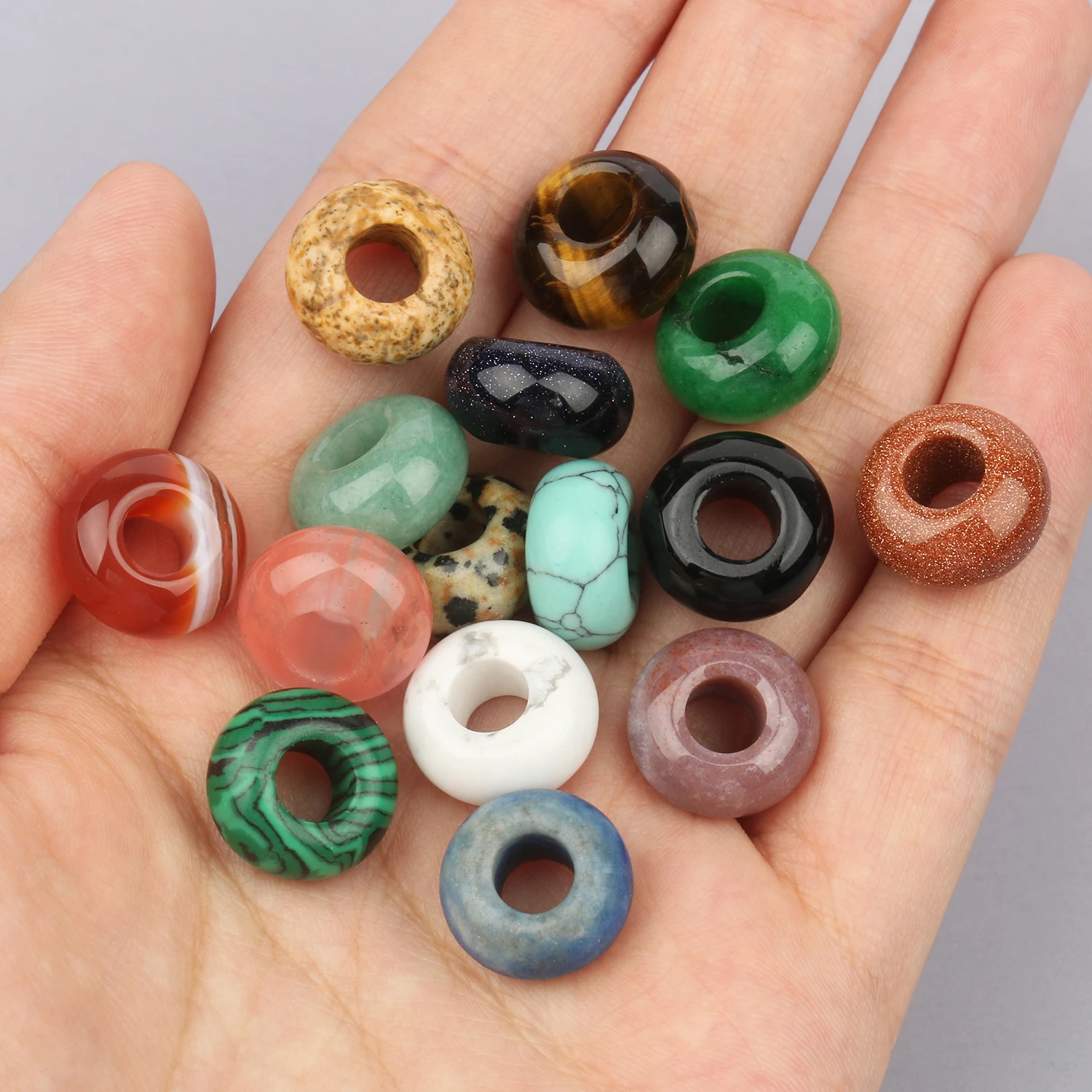 Bymitel 45 Cuentas De Piedra Sueltas Redondas Auténticas Para Hacer Joyas De Bricolaje, 15.5 Pulgadas Por Hebra, 8 Mm (opalita, 8 Mm