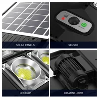504LED 12000LM Motion Sensor LED Solar Lights Outdoor Brightest External Solar Lamp with Remote Control  Floodlight Street Light 2