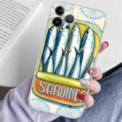 Sardines Design Soft TPU Phone Case Cover for Redmi Note 12S 4G (T-295KXX466A7)