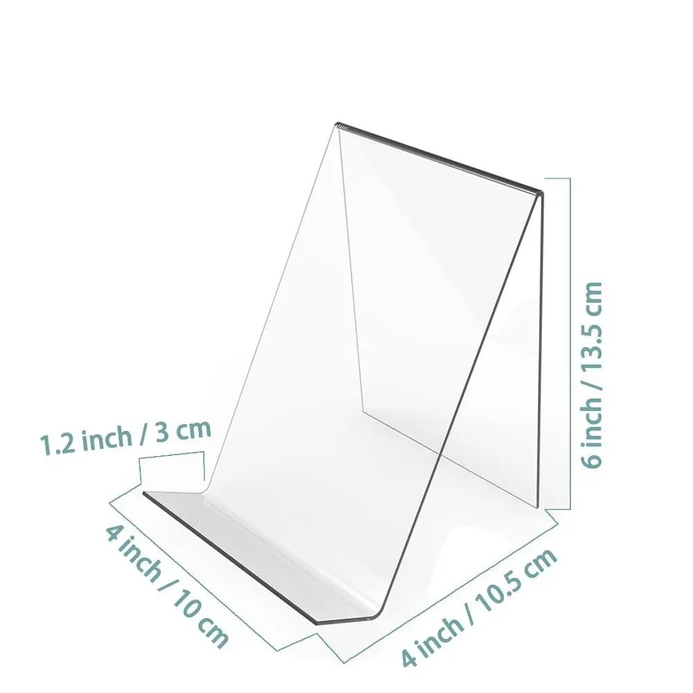 DIY Books Holder Acrylic Stand for Books Clear Easel Book Shelf Fashion Support Livre Book Ends Organizer Display Stand book organizer book holder book stand