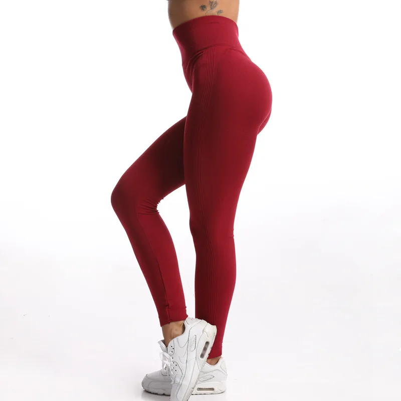 VISNXGI Sexy Women Leggings Push Up Fitness Slim High Waist Seamless Jeggings Pants Solid Skinny Gym Workout Mujer Sport Bottom fleece leggings