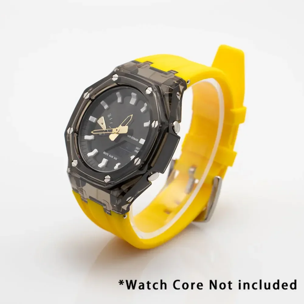 Transparent Rubber Strap Case Adapter and Replacement Band