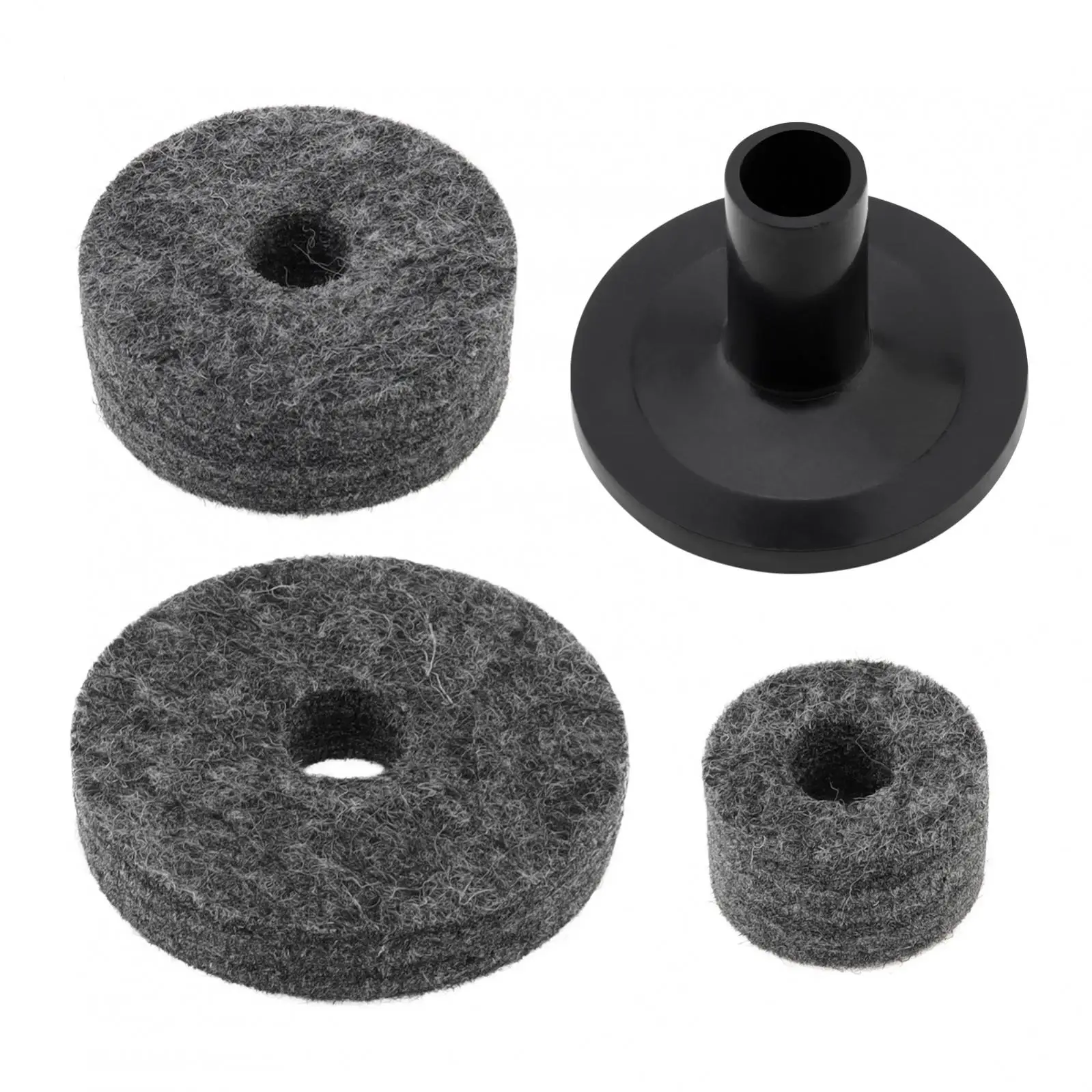 23pcs Standard Size Cymbal Stand Sleeves and Felt for Drum Set with Base Wing Nuts Cymbal Washer and Drum Keys Replacement