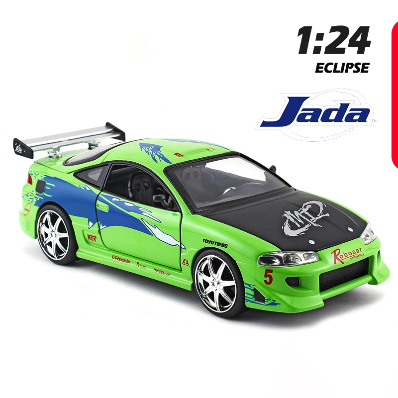 All Jada 1:24 Fast and Furious Nissan Skyline GTR R34 Mitsubishi Diecast  Metal Alloy Model Car Toys for kids Toy Gift Collection