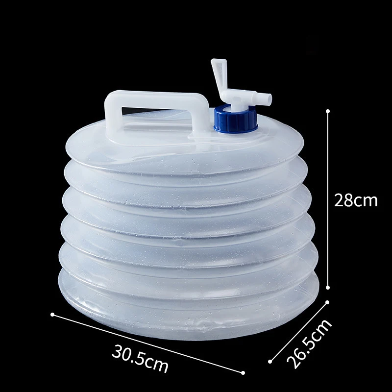 3L-15L Outdoor Collapsible Water Bag Camping Foldable Water Containers Drinking Multifunction Telescopic Storage Bottle
