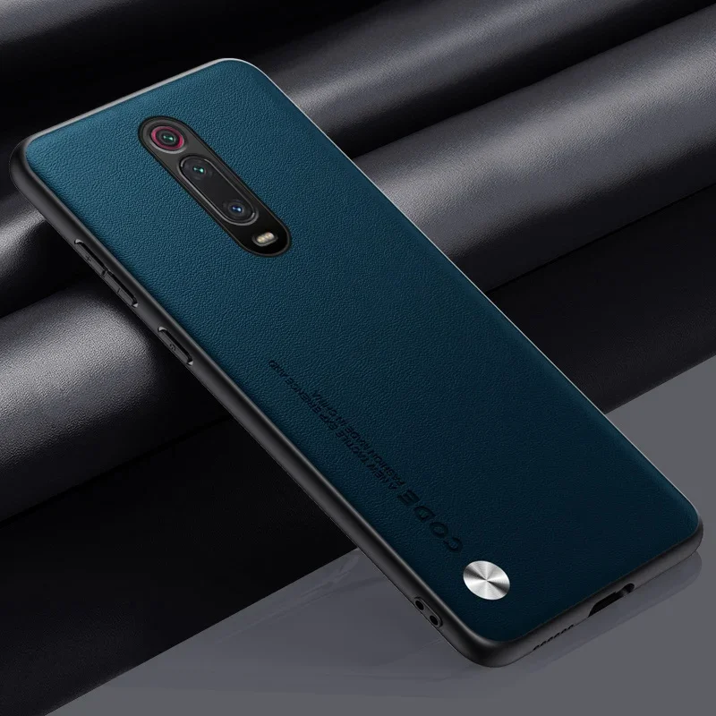 Luxury PU Leather Matte Shockproof Phone Case - Silicone Protection Cover