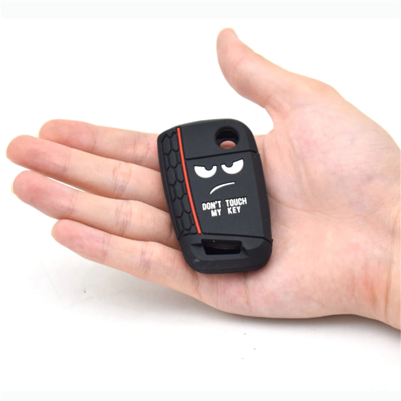 Silicone Key Fob Car Remote Cover Shell Case 4 Button Protector For Volkswagen Golf Wagon Skoda Octavia Golf Sportswagen Jetta key case cover key case flip key fob shell car key shell remote control case cover