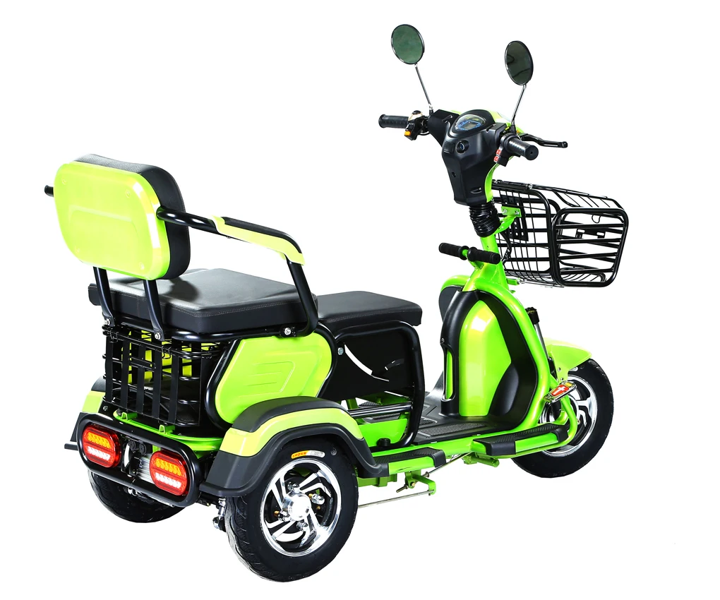 

Hot selling CE electric tricycles for two adults and kids 60V 800W passenger motor tricycle for sale