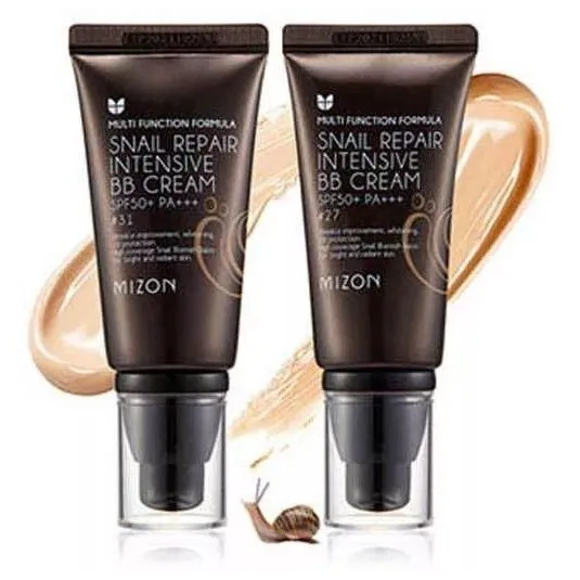 Тональный крем ББ для лица с экстрактом муцина улитки Mizon Snail Repair Intensive BB Cream SPF50+