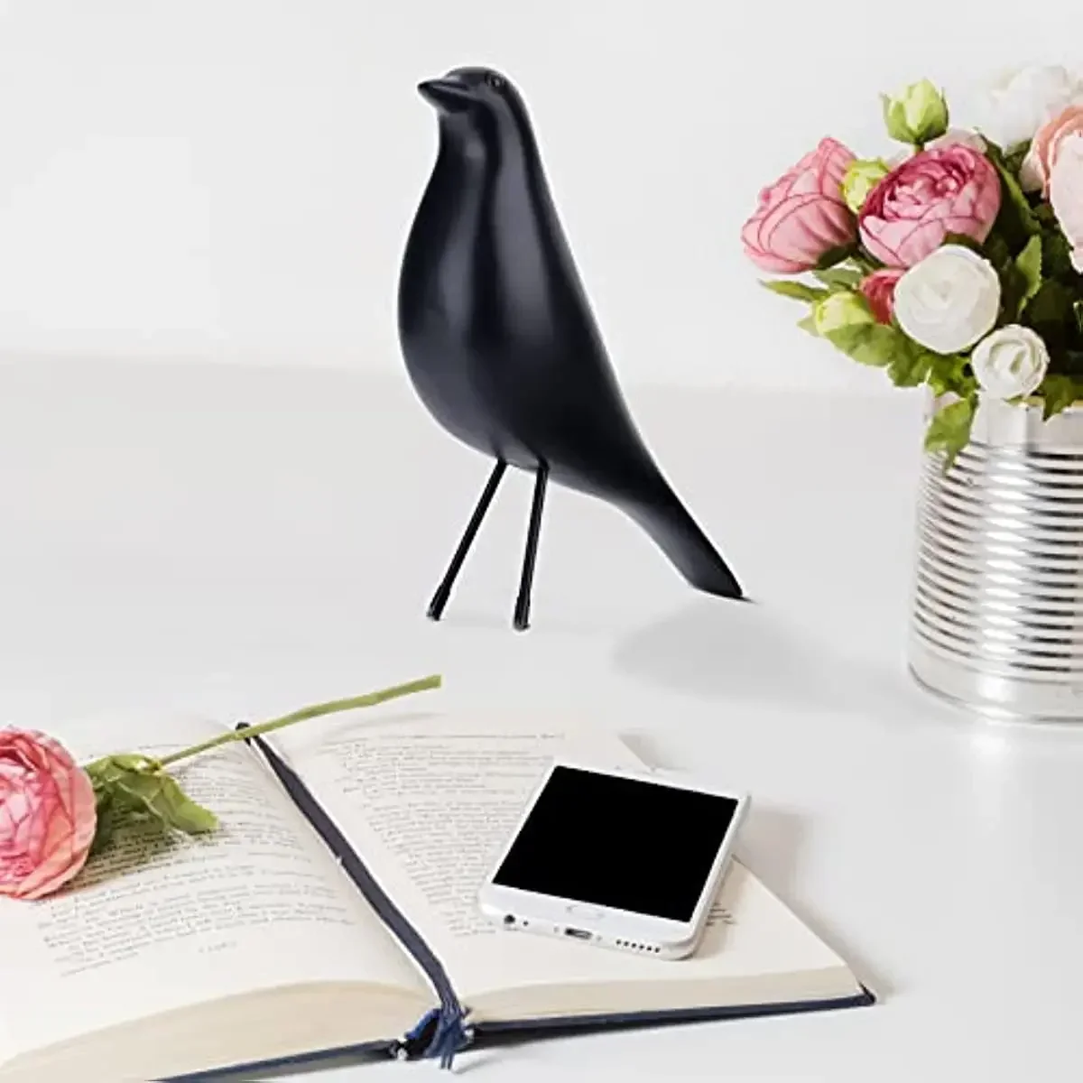 Bird Figurine Resin Bird Statue Sculpture Modern Minimalist Bird Decorative Ornaments for Living Room Bedroom Office Decor - Image 4