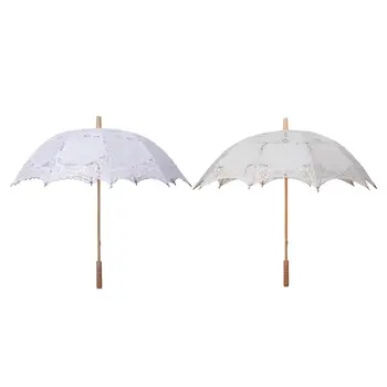 수제 레이스 우산, 웨딩 신부 사진 우산, 장식용 신부 파라솔