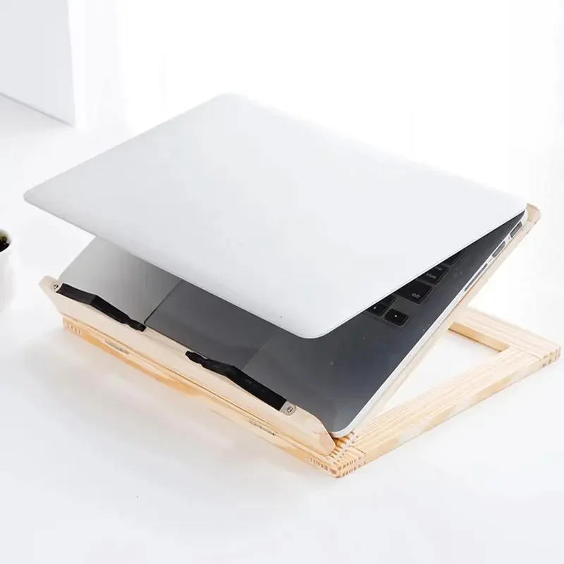 Students Reading Wooden Bookends Adjustable Magazine Book Stand Desktop Tablet Support Multi-functional Kids Painting Rack