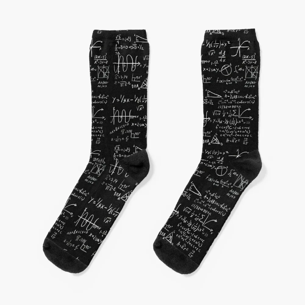 Math Socks gift anti-slip gym japanese fashion Socks For Girls Men's flyingbee x1339 constellation fashion lanyard id badge holder bus pass case cover slip bank credit card holder strap cardholder