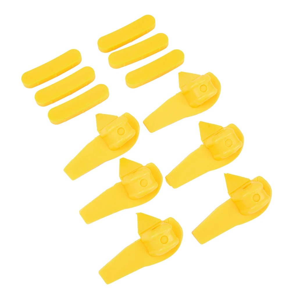 

12pcs Set Yellow Tire Changer Nylon Mount Demount Duck Head Insert Rim Protector Nylon Plastic Auto Acesssories